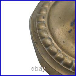 1920s French Art Deco Adjustable Brass Table Lamp with Frosted Glass Shade