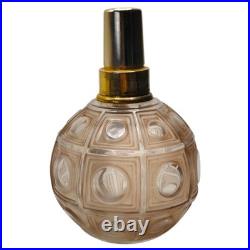 1930s Art Deco Lampe Berger Frosted Geometric Glass with Original Burner