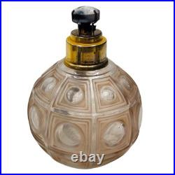 1930s Art Deco Lampe Berger Frosted Geometric Glass with Original Burner