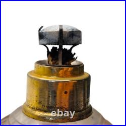 1930s Art Deco Lampe Berger Frosted Geometric Glass with Original Burner