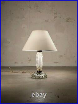 1950 Ercole Barovier Lampe Verre Murano Venini Neo-classique Shabby-chic Seguso