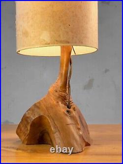 1970 LAMPE MODERNISTE BRUTALIST SHABBY CHIC Noll Nakashima Chapo