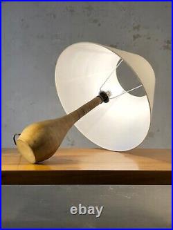 1970 LA BORNE LAMPE GRES BRUTALIST MODERNISTE SHABBY-CHIC Blin Capron Vallauris