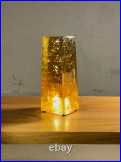 1970 Marie-claude De Fouquieres Lampe Resine Fractale Lucite Pop Shabby-chic