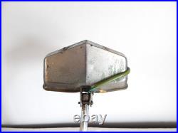 ANCIENNE LAMPE de BUREAU PIROUETT Art Déco Verre et Métal