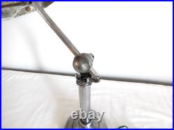 ANCIENNE LAMPE de BUREAU PIROUETT Art Déco Verre et Métal