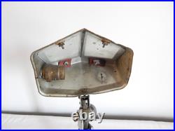 ANCIENNE LAMPE de BUREAU PIROUETT Art Déco Verre et Métal