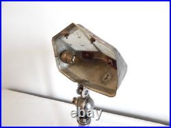 ANCIENNE LAMPE de BUREAU PIROUETT Art Déco Verre et Métal