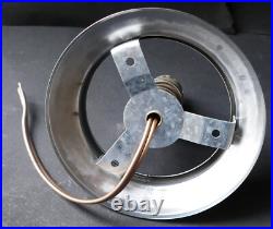 ART DECO plafonnier / lampe métal chromé globe verre pressé Era Muller