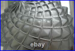 ART DECO plafonnier / lampe métal chromé globe verre pressé Era Muller