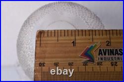 Abat-jour Lampe Art Déco Verre Clair Motif Chevron Herringbone Bell 4.5