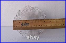 Abat-jour Lampe Art Déco Verre Clair Motif Chevron Herringbone Bell 4.5