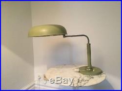 Alfred MÜLLER design Lampe LONG NECK KIRBY BEARD moderniste Art déco DESK LAMP