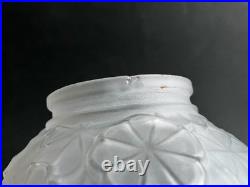 Ancien Globe En Verre Satiné Art Déco Lampe Tulipe Suspension Lustre Les Hanots