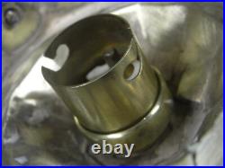 Ancien Globe Suspension Verre Depoli Lustre Plafonnier Art Deco Lampe Lamp