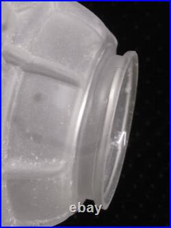 Ancien Globe Suspension Verre Depoli Lustre Plafonnier Art Deco Lampe Lamp