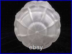 Ancien Globe Suspension Verre Depoli Lustre Plafonnier Art Deco Lampe Lamp Ancien Globe Suspension Verre Depoli Lustre Plafonnier Art Deco Lampe Lamp