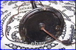 Ancien Grand Pied de Lampe Fer Forgé Art Déco
