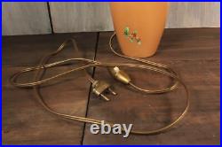 Ancien Lampe en Porcelaine de LIMOGES Vase Peint à la Main Art Déco Fleurs Signé