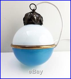 Ancien Lustre Lampe Plafonnier Art Deco Bauhaus NIVAL Ilrin Ceiling Lamp 1930 s