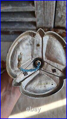 Ancien Pied De Lampe Maynadier Bronze Decor Florale Art Nouveau