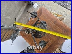 Ancien Pied De lampe en fer forgé, art deco