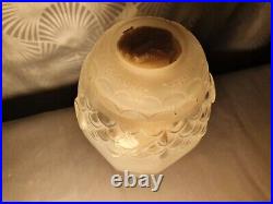 Ancien brule parfum art deco 1920 en verre GEOSYL Paris style lampe berger