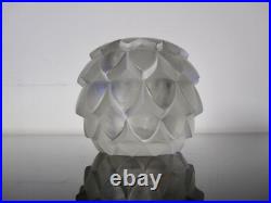 Ancien corps de Lampe Berger Artichaut René Lalique. Brûle parfum Art Deco