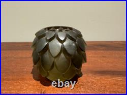 Ancien corps de Lampe Berger Artichaut René Lalique. Brûle parfum Art Deco