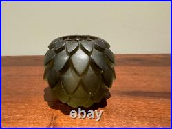 Ancien corps de Lampe Berger Artichaut René Lalique. Brûle parfum Art Deco