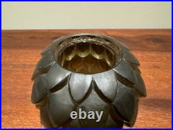 Ancien corps de Lampe Berger Artichaut René Lalique. Brûle parfum Art Deco