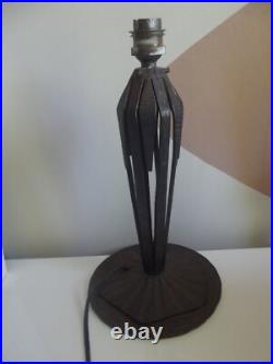 Ancien pied de lampe art deco fer forgé Art Nouveau no Brandt