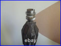 Ancien pied de lampe art deco fer forgé Art Nouveau no Brandt