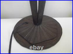 Ancien pied de lampe art deco fer forgé Art Nouveau no Brandt