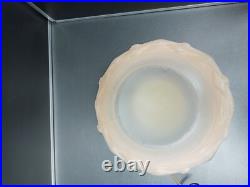 Ancien pied de lampe globe art déco 1930 verre dépoli givré