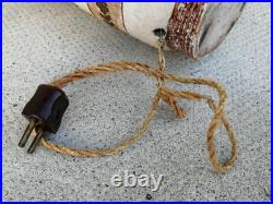 Ancien pied lampe céramique art déco Primavera Besnard Craquelé coulures