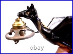 Ancienne Applique Murale Dragon Aile Chimere Metal D'art Lampe Art Deco