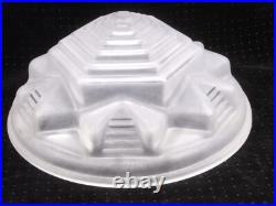 Ancienne Grande Lampe Bureau Bronze Dôme Verre Tres Epais Art Déco Nouveau