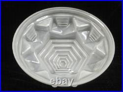 Ancienne Grande Lampe Bureau Bronze Dôme Verre Tres Epais Art Déco Nouveau