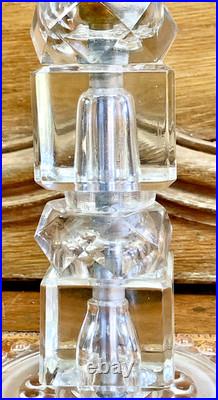 Ancienne Lampe Art Deco 1930 Moderniste Jacques Adnet Cubes De Verre Vasque Ezan