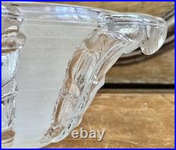 Ancienne Lampe Art Deco 1930 Moderniste Jacques Adnet Cubes De Verre Vasque Ezan