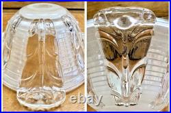 Ancienne Lampe Art Deco 1930 Moderniste Jacques Adnet Cubes De Verre Vasque Ezan