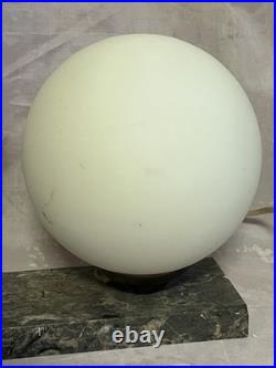 Ancienne Lampe Chérubin avec 2 chèvres Art Déco Régule sur base en marbre