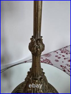 Ancienne Lampe De Bureau En Bronze Signé Delatte Nancy