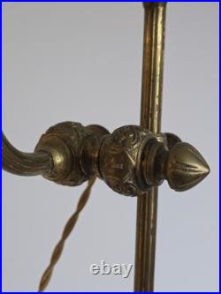 Ancienne Lampe De Bureau En Bronze Signé Delatte Nancy