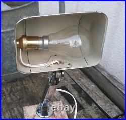 Ancienne Lampe De Bureau Métal Chromé Et Marbre Art Déco
