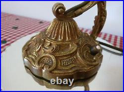 Ancienne Lampe De Bureau Style Art-deco Signé Delatte Nancy