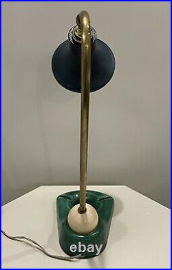 Ancienne Lampe De Table Lampe Golf Système À Rotule Année 1940 Art Déco