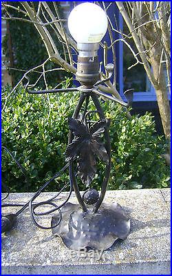 Ancienne Lampe Fer Forge Art Deco 1930 N2780