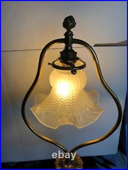 Ancienne Lampe ancienne lampe de bureau en bronze XIXe